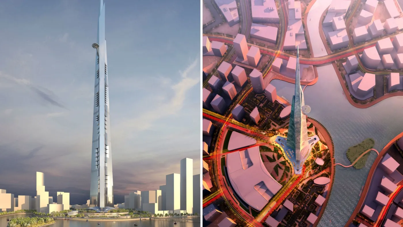 Wizualizacja wieżowca Jeddah Tower