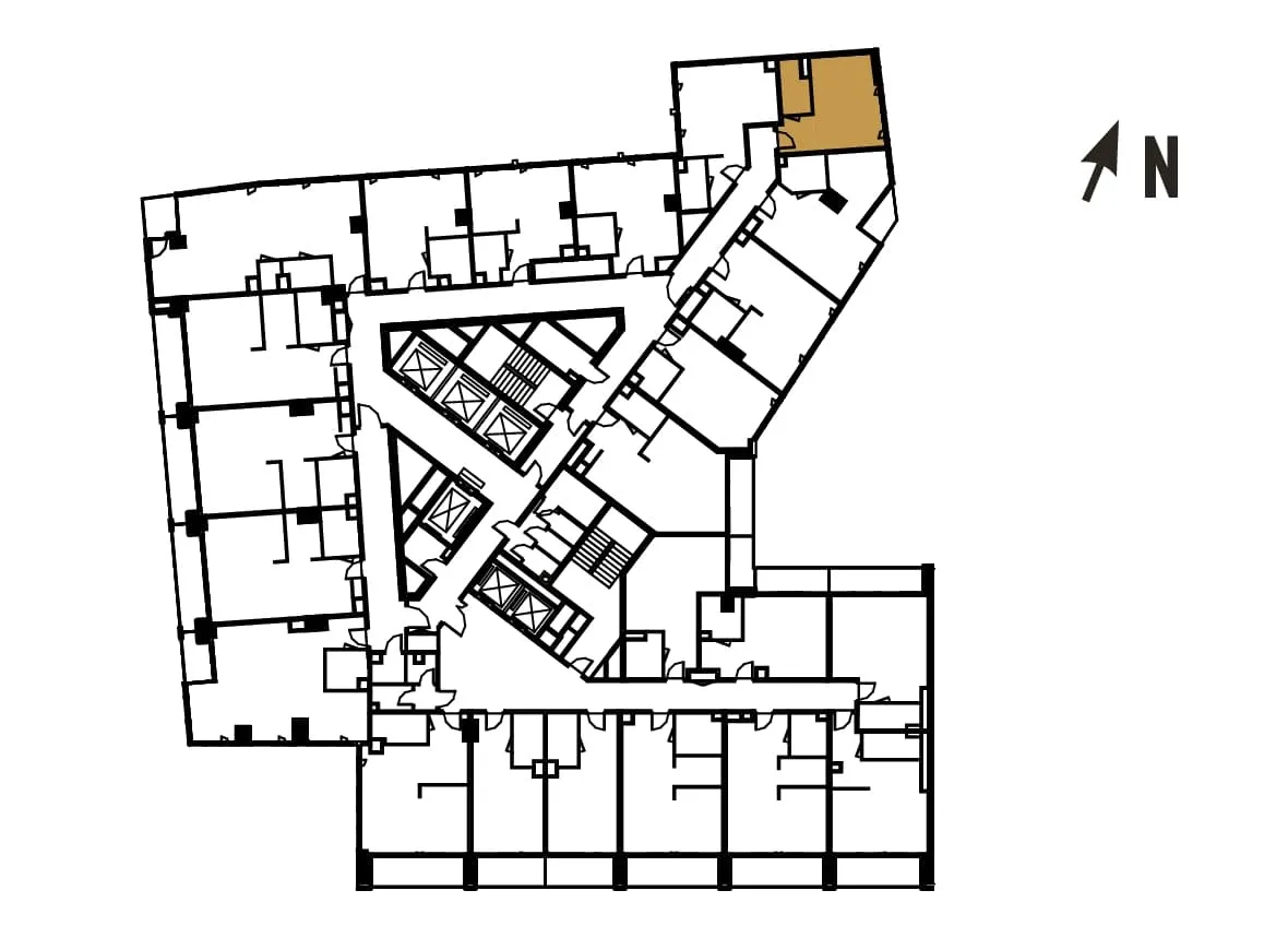 Rzut jednego z pięter Liberty Tower