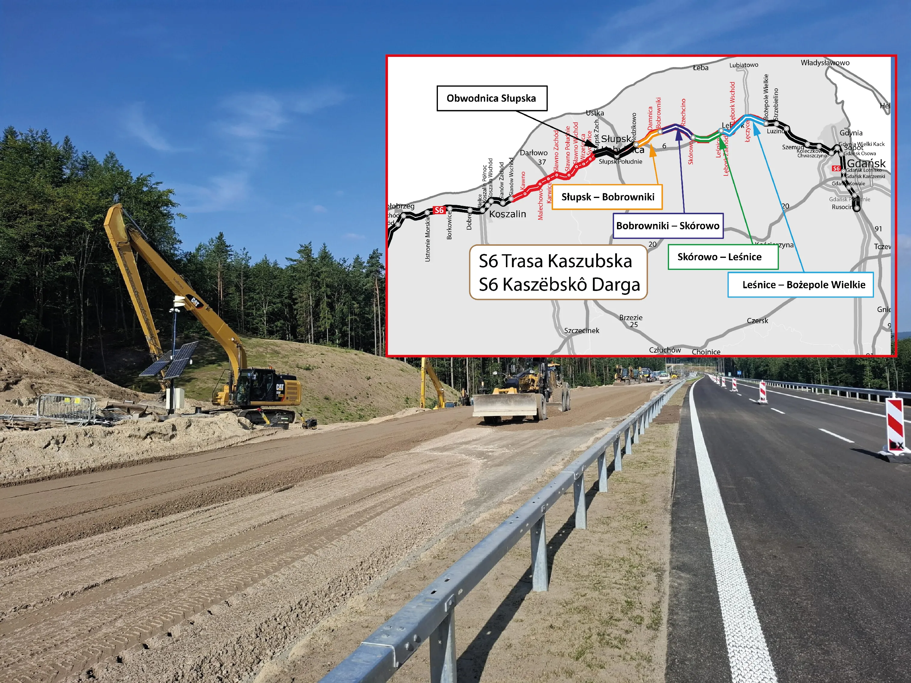 Trasa Kaszubska przed majówką zyska nowy fragment. 22 km S6 ułatwi dojazd nad morze [MAPA]