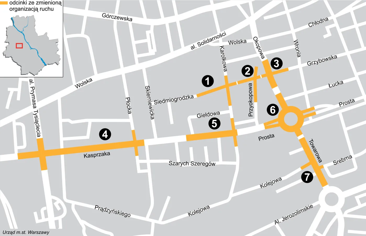 Budowa II linii metra w Warszawie: zmiany w organizacji ruchu (GALERIA)