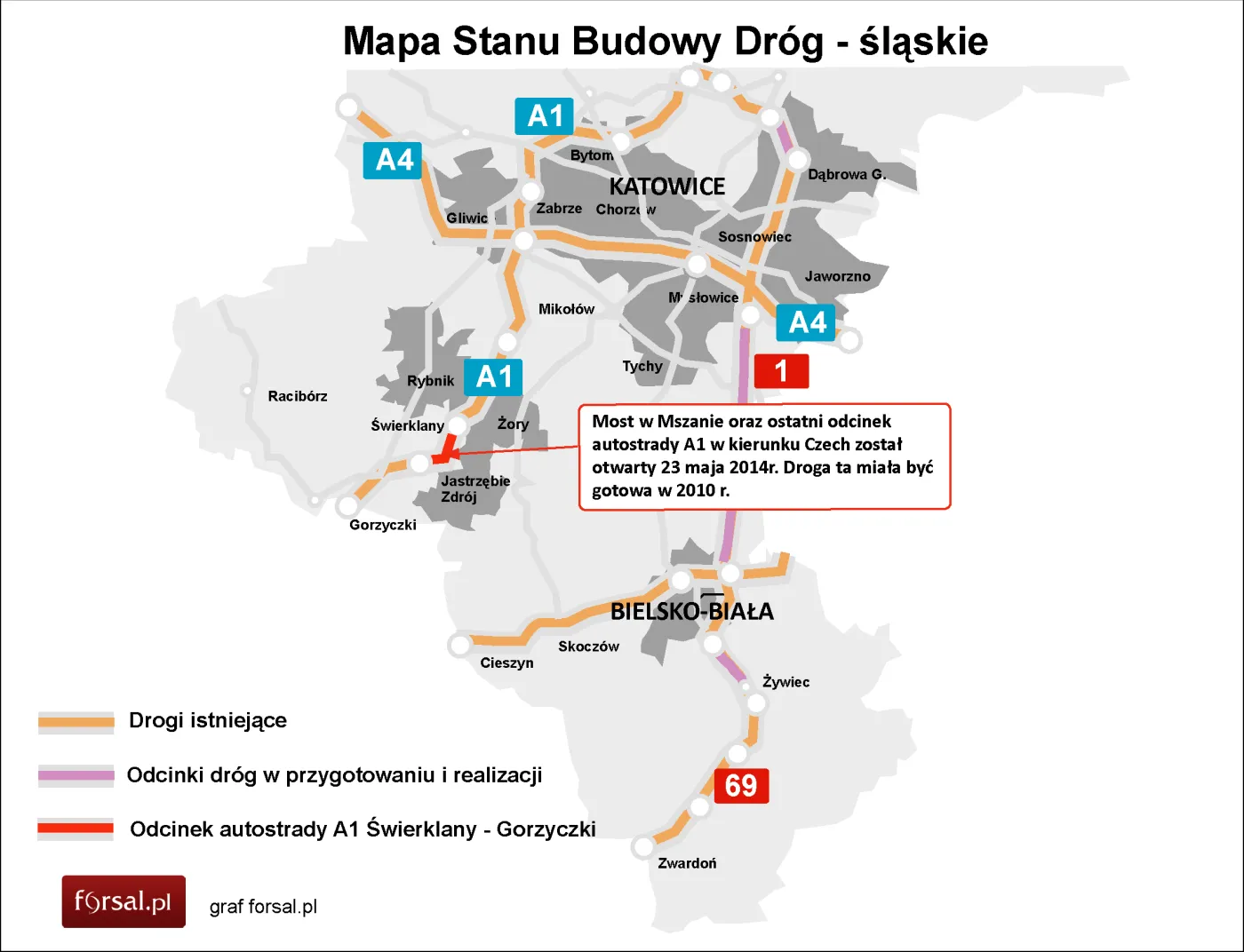 Autostradą A1 do Czech. Most w Mszanie wreszcie otwarty (WIDEO I ZDJĘCIA)