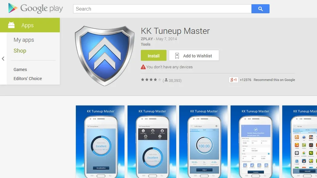 Groźna aplikacja w sklepie Google Play. KK Tuneup Master może uszkodzić telefon