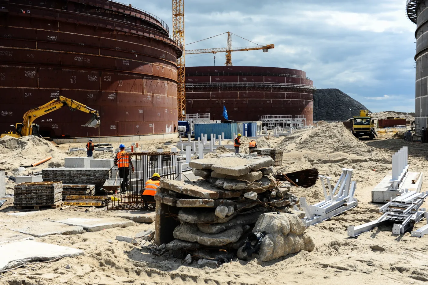 Terminal Naftowy w Gdańsku gotowy w 67 procentach. Zobacz zdjęcia z placu budowy