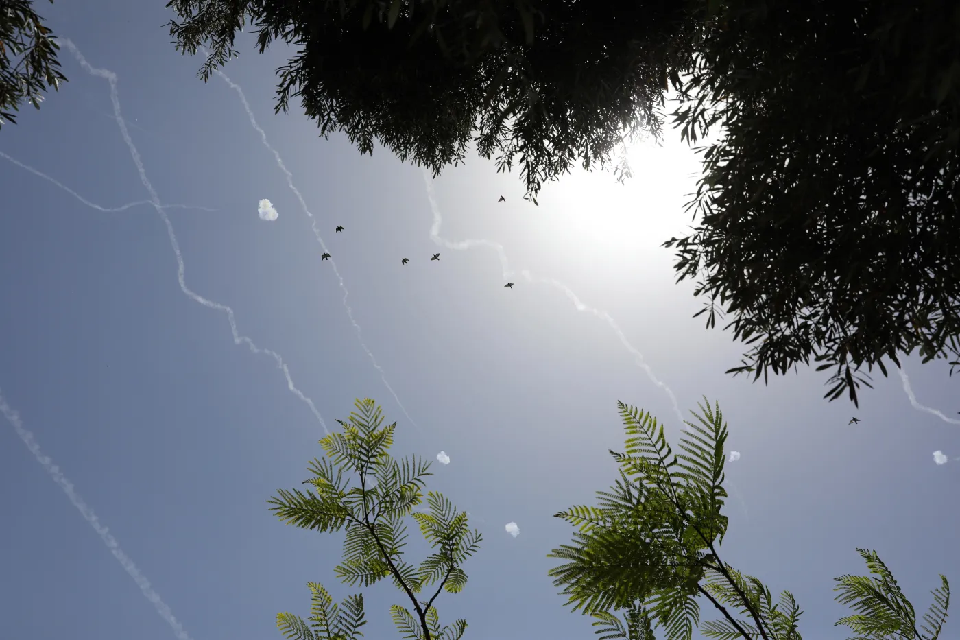 Palestyński atak rakietowy na Izrael