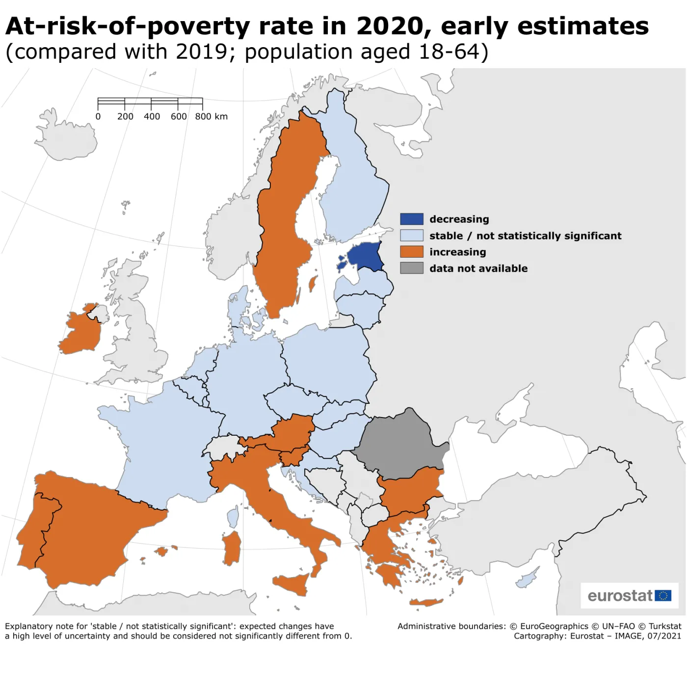 Wpływ pandemii na dochody i zagrożenie ubóstwem. Oto wstępne szacunki Eurostatu