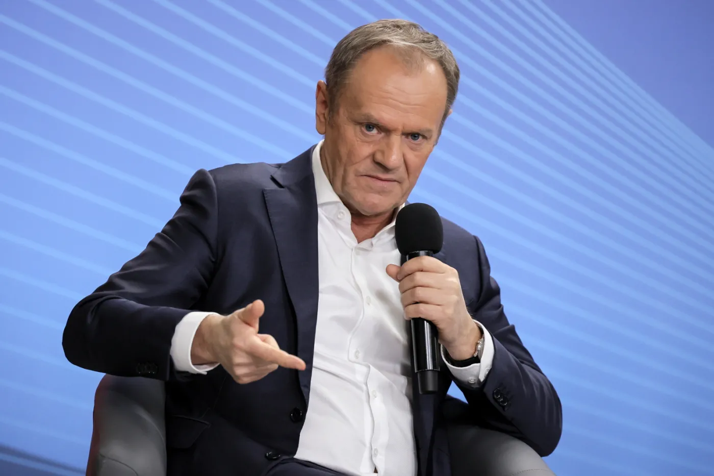 Donald Tusk podczas wizyty w Kijowie