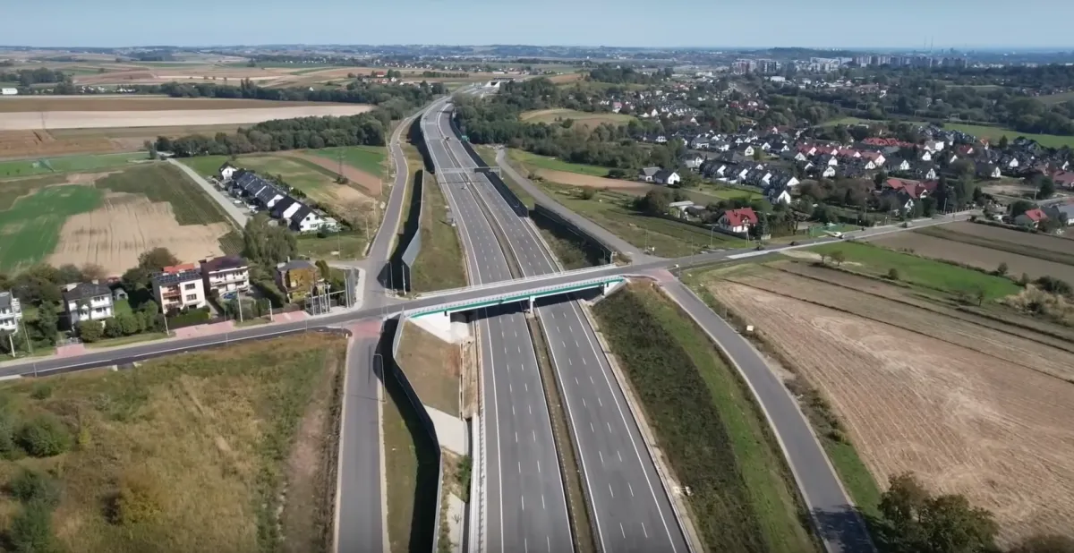 Północna obwodnica Krakowa z estakadą