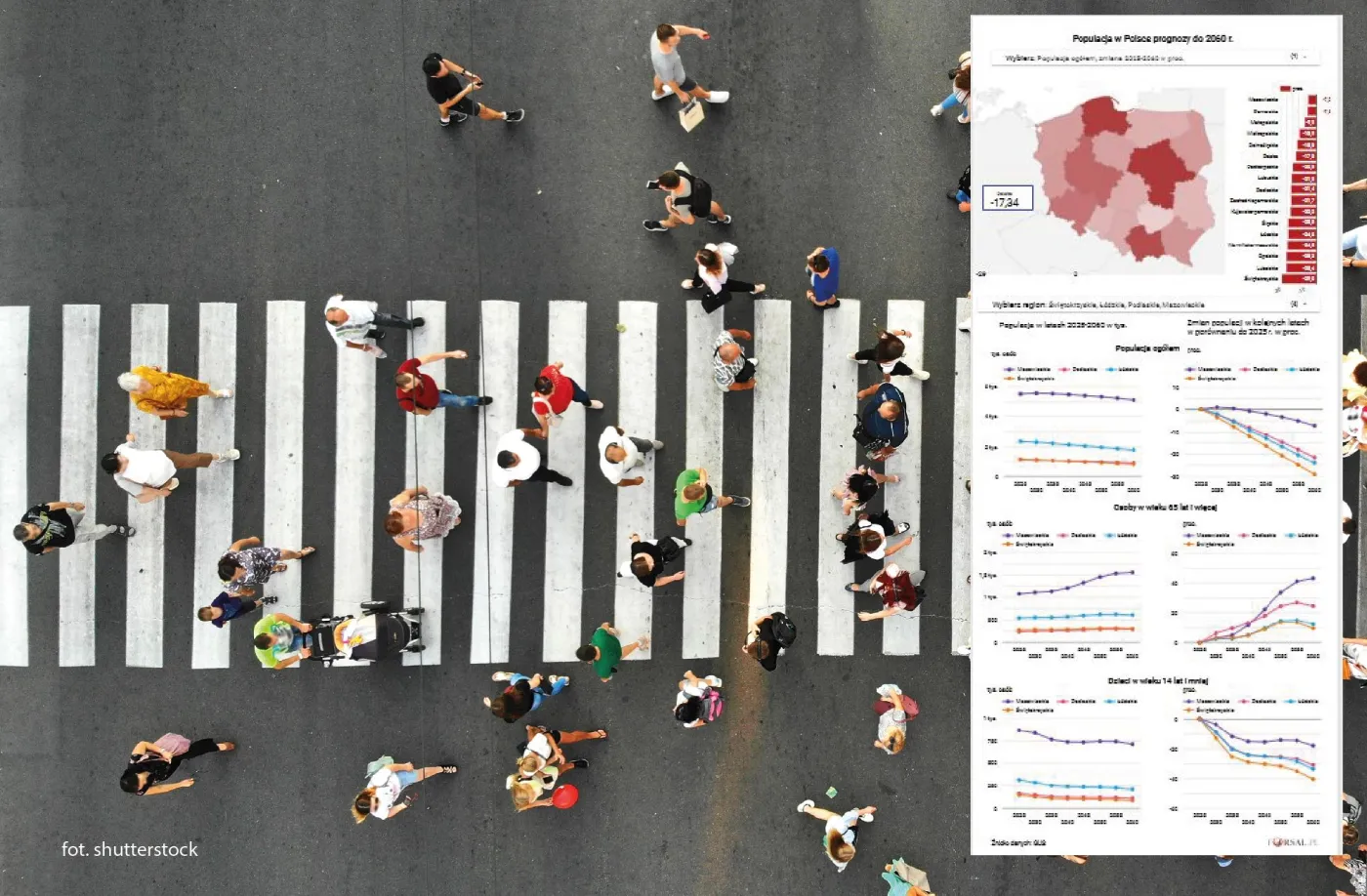 Czarna prognoza dla polskiej demografii. Zniknie więcej niż pięć województw [MAPA]
