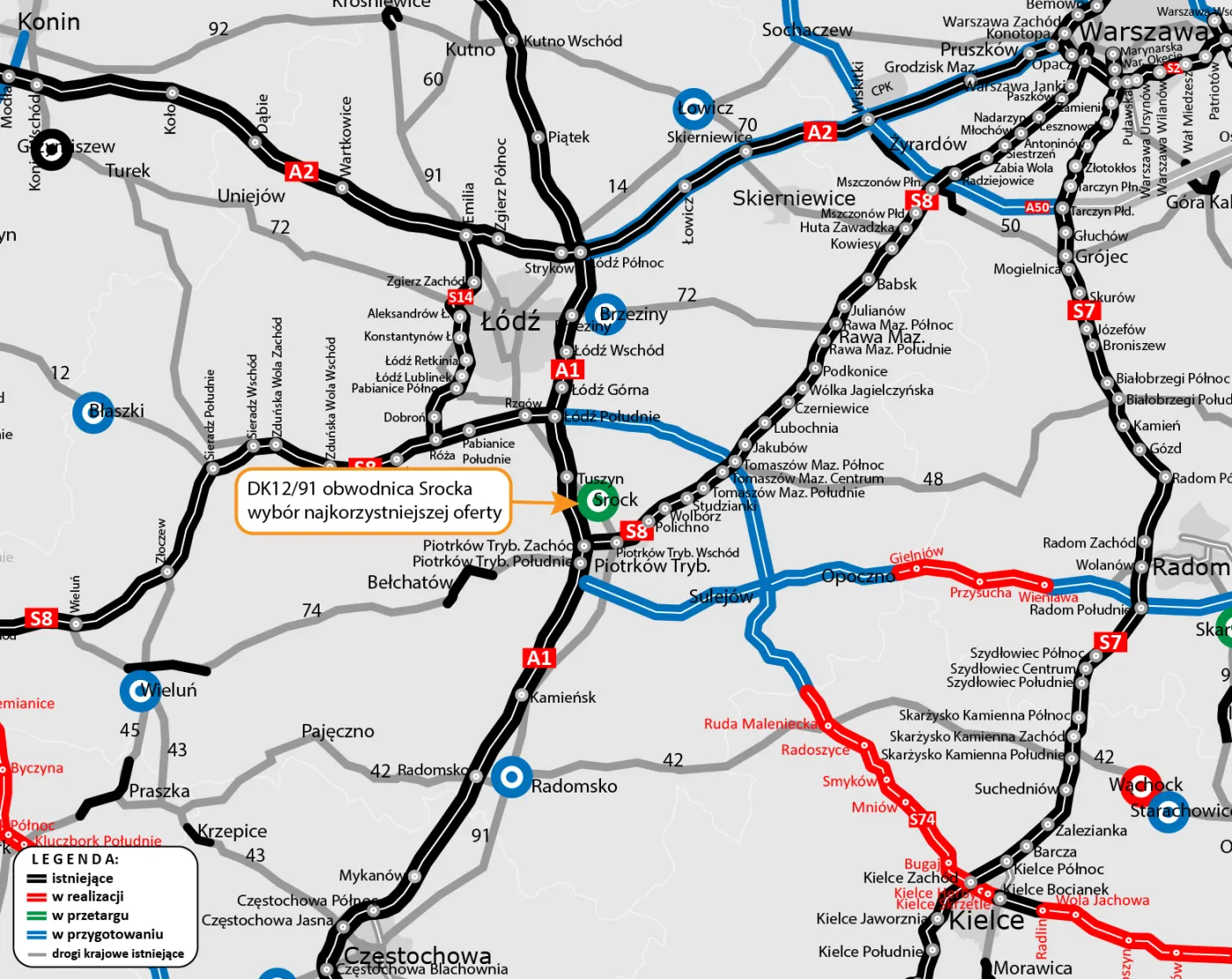 Obwodnica Serocka w woj. łódzkim (DK12/91)
