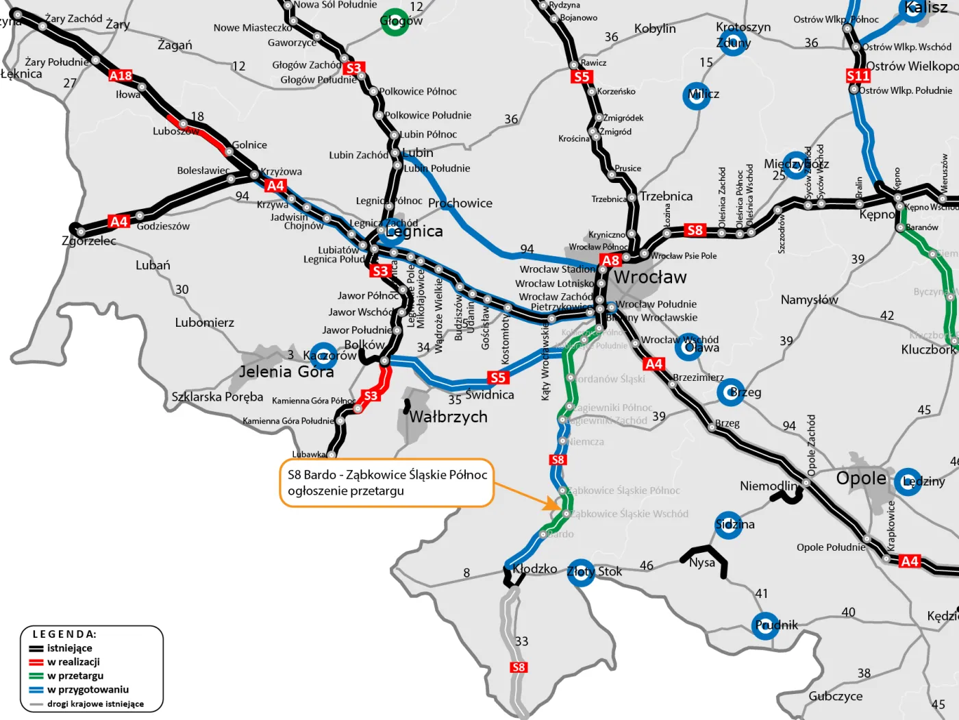 S8 Ząbkowice Śląskie Północ-Bardo