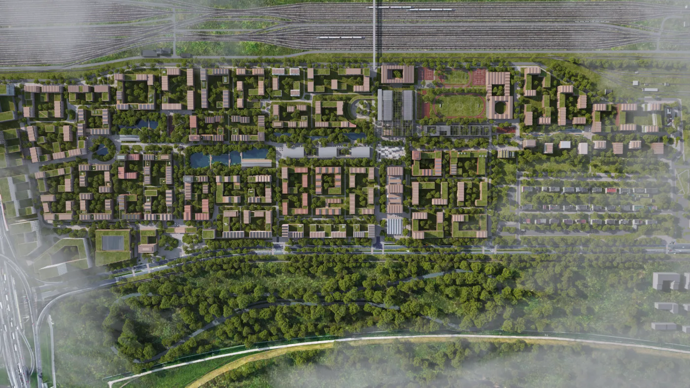 Wizualizacja całego obszaru FSO Park