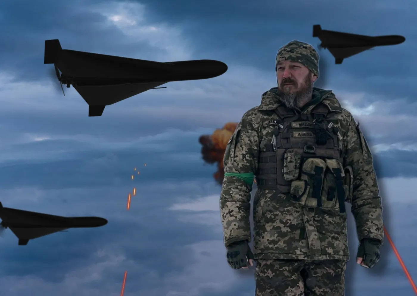 Wojna wkracza do Rosji. Drony będą masowo spadać na miasta i elektrownie (na zdjęciu dowódca ukraińskich wojsk dronowych Robert Browdi)