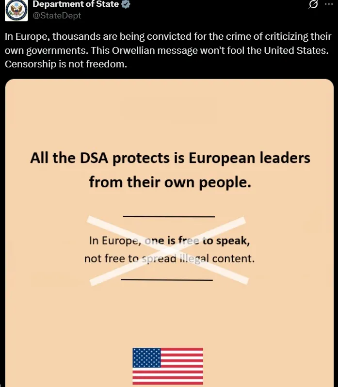 Wpis amerykańskiego Departament Stanu