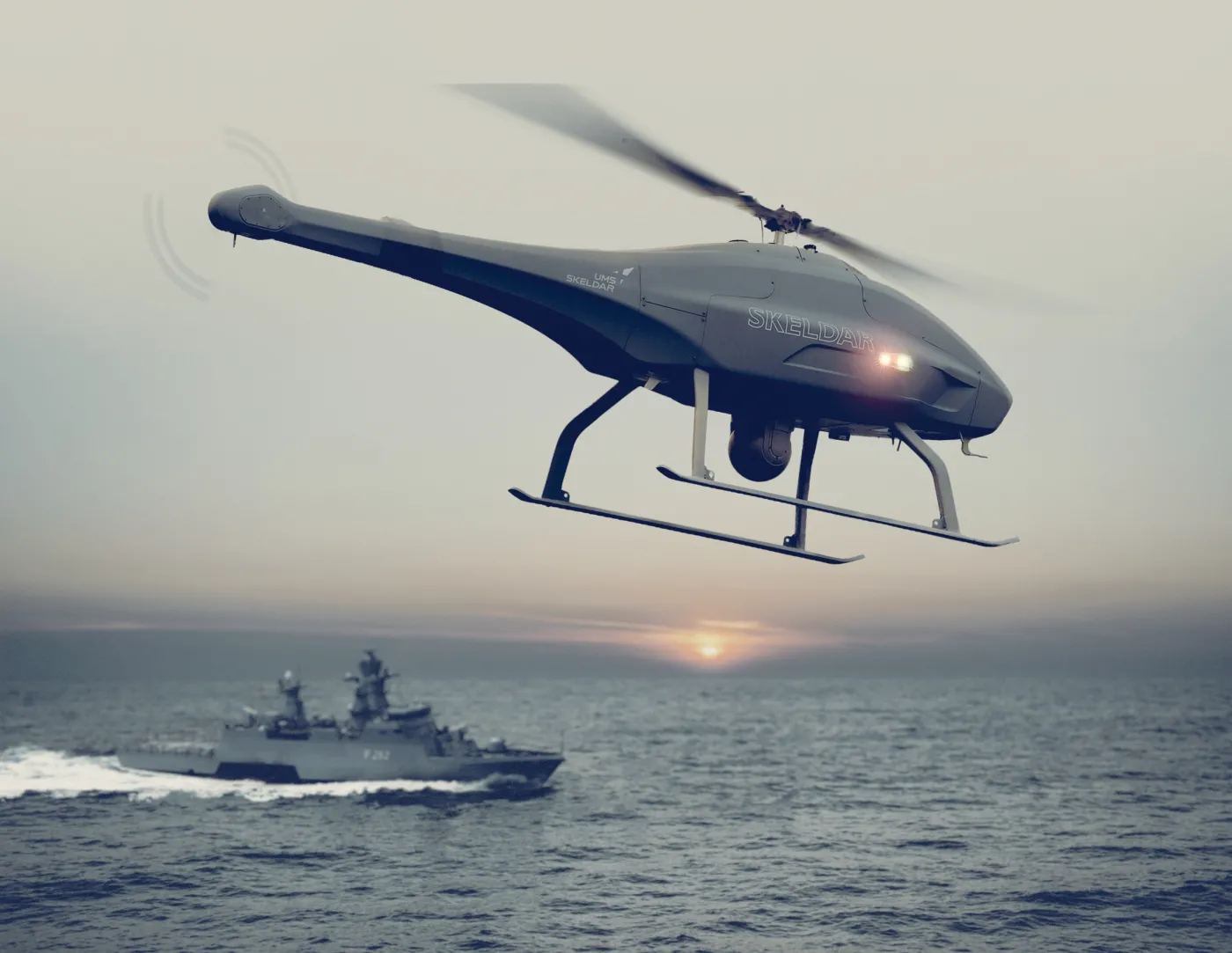 Skeldar V-200 może startować z okrętów.