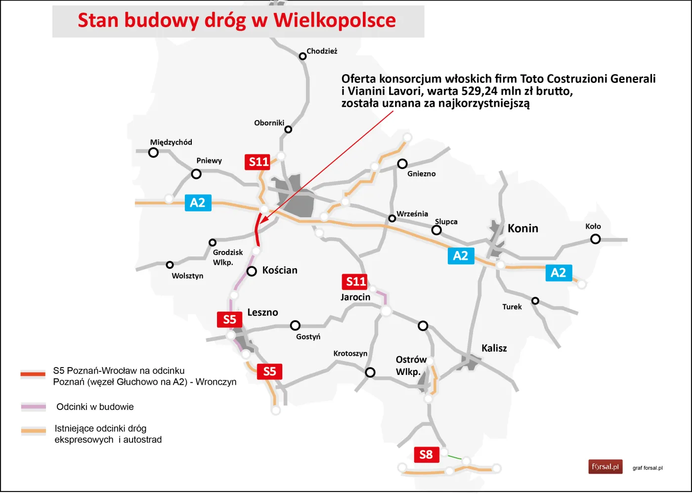 Wiadomo, kto zbuduje podpoznański odcinek trasy S5 [MAPA]