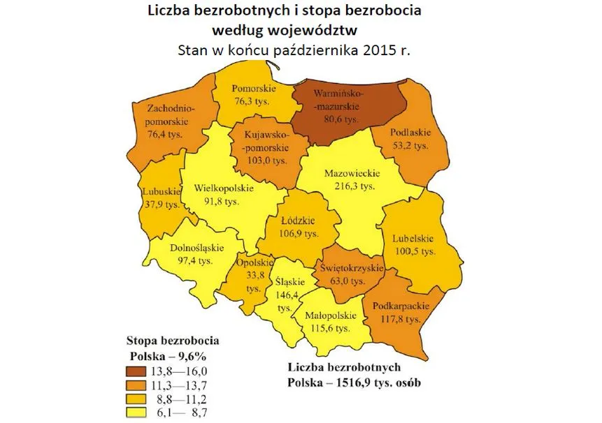 Pracy jest coraz więcej. Bezrobocie w Polsce znów spada [MAPA]
