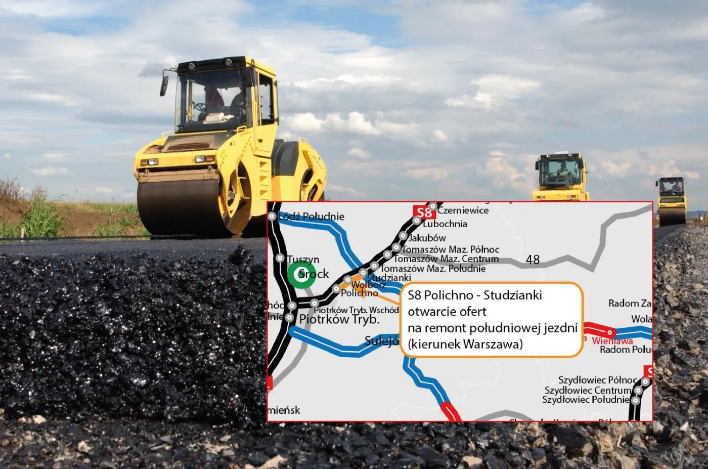Eksperymentalny odcinek S8 doczekał się remontu. Jest czterech chętnych [MAPA]