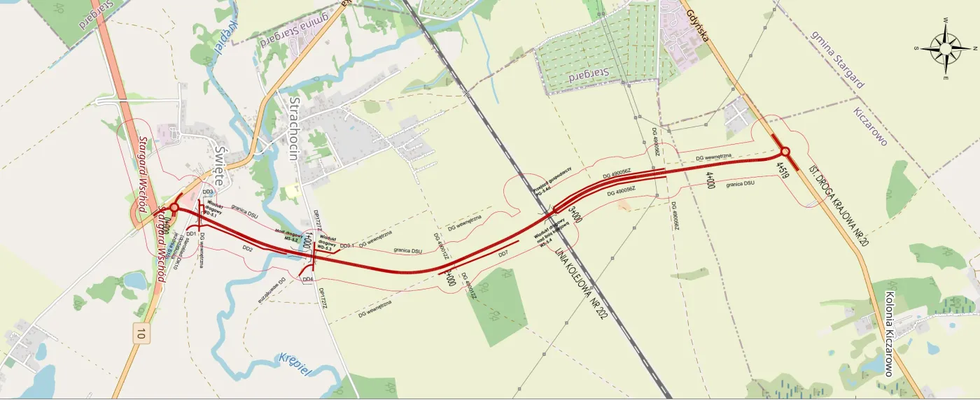 Plan orientacyjny obwodnica Stargardu DK2