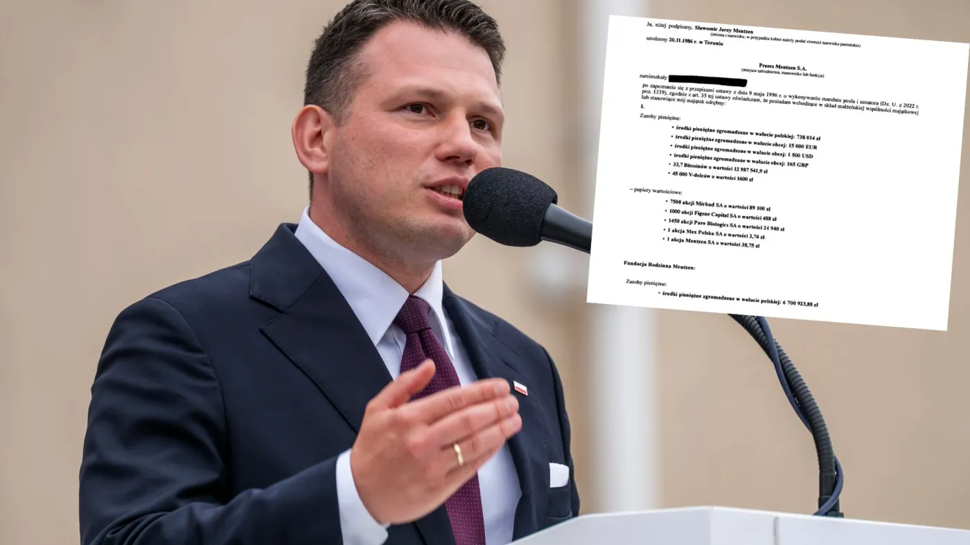 Tyle przez rok dorobił się Sławomir Mentzen. Kwoty w dziesiątkach milionów złotych. Jest nowe oświadczenie majątkowe lidera Konfederacji