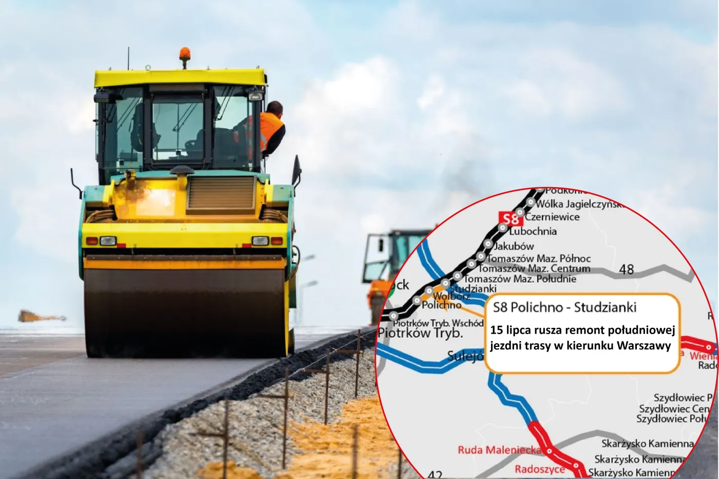 Rusza remont S8. Po 20 latach eksperymentalna nawierzchnia będzie wymieniona [MAPA]