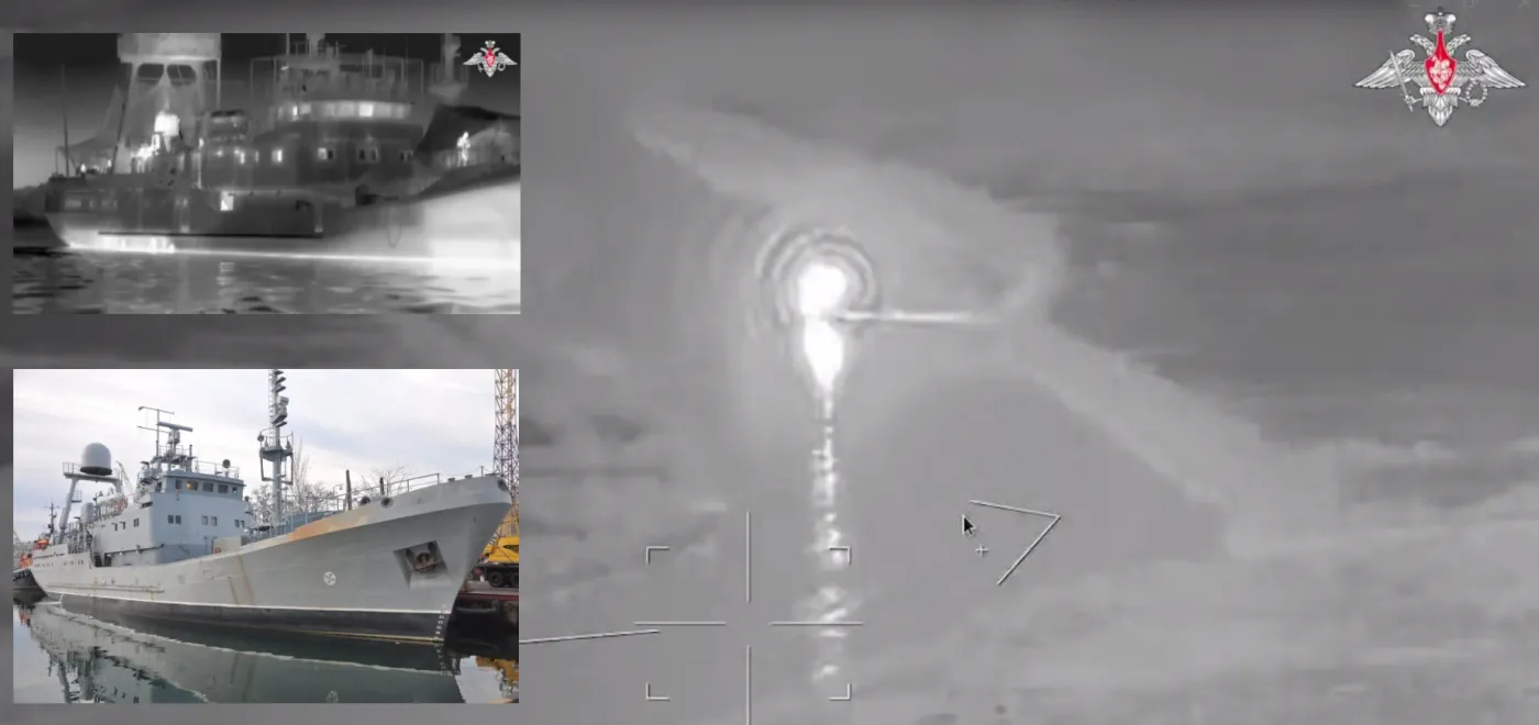 Ukraina traci flagowy okręt wywiadu. Pierwszy taki atak rosyjskiego morskiego drona!