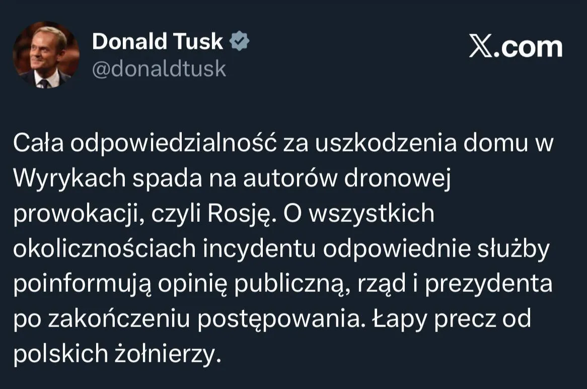 Donald Tusk po publikacji Rzeczpospolitej