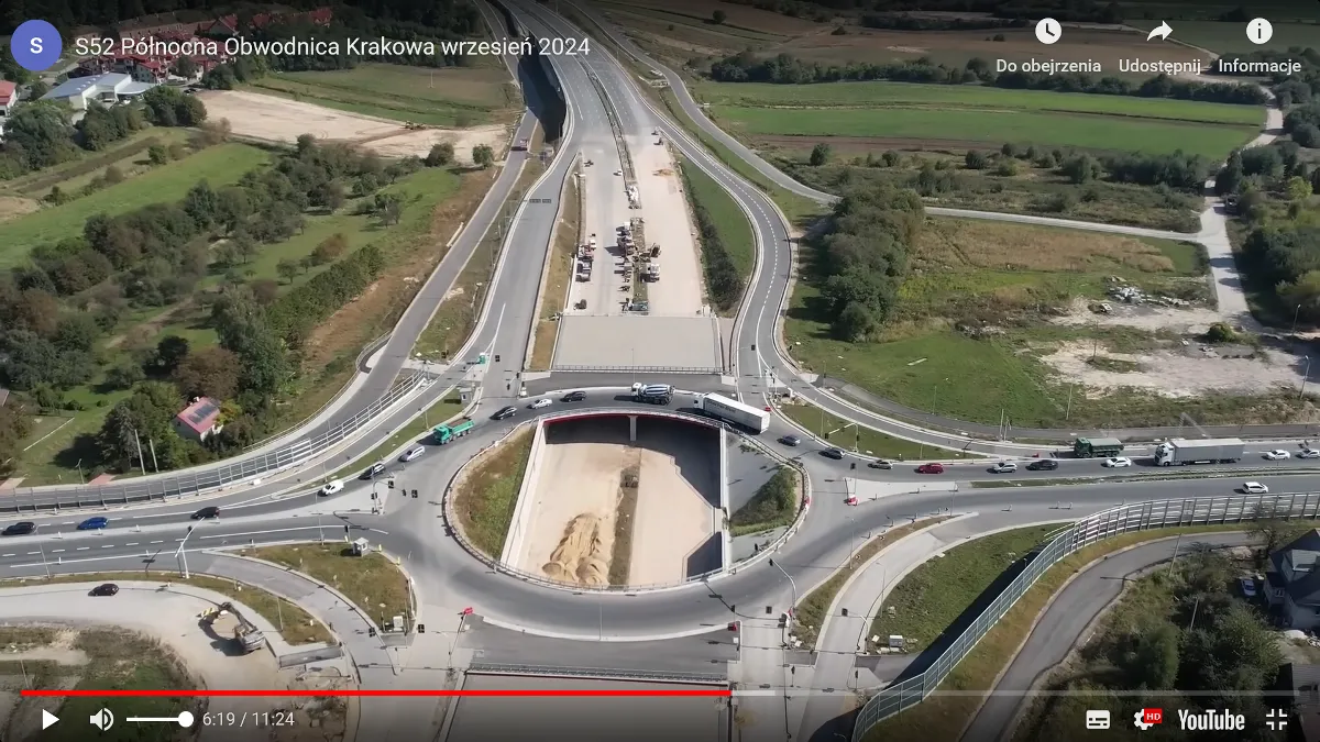 Północna obwodnica Krakowa już prawie gotowa