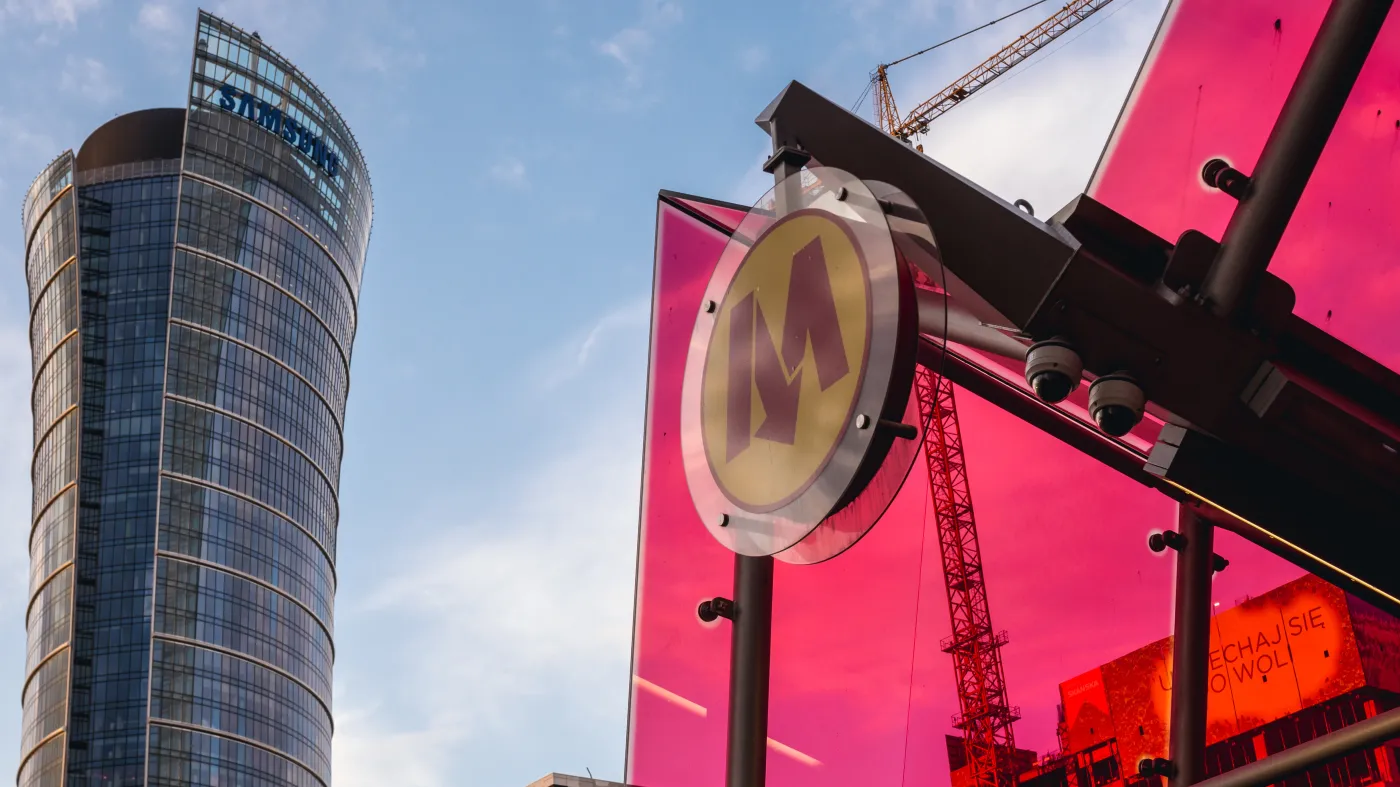 Warszawa Warsaw Spire Metro stacja Rondo Daszyńskiego