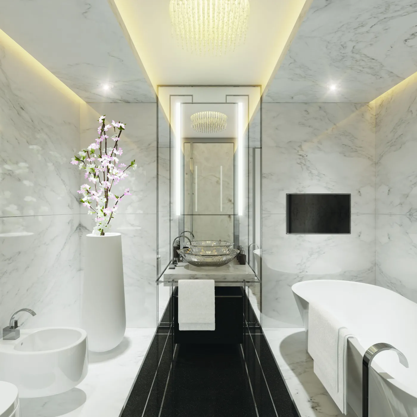 Złota 44: nowe wizualizacje pakietów wykończeń w apartamentach (zdjęcia)