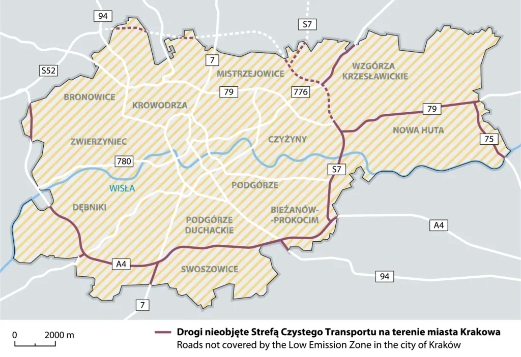 Kiedy strefa czystego transportu w Krakowie? Radni przesunęli termin