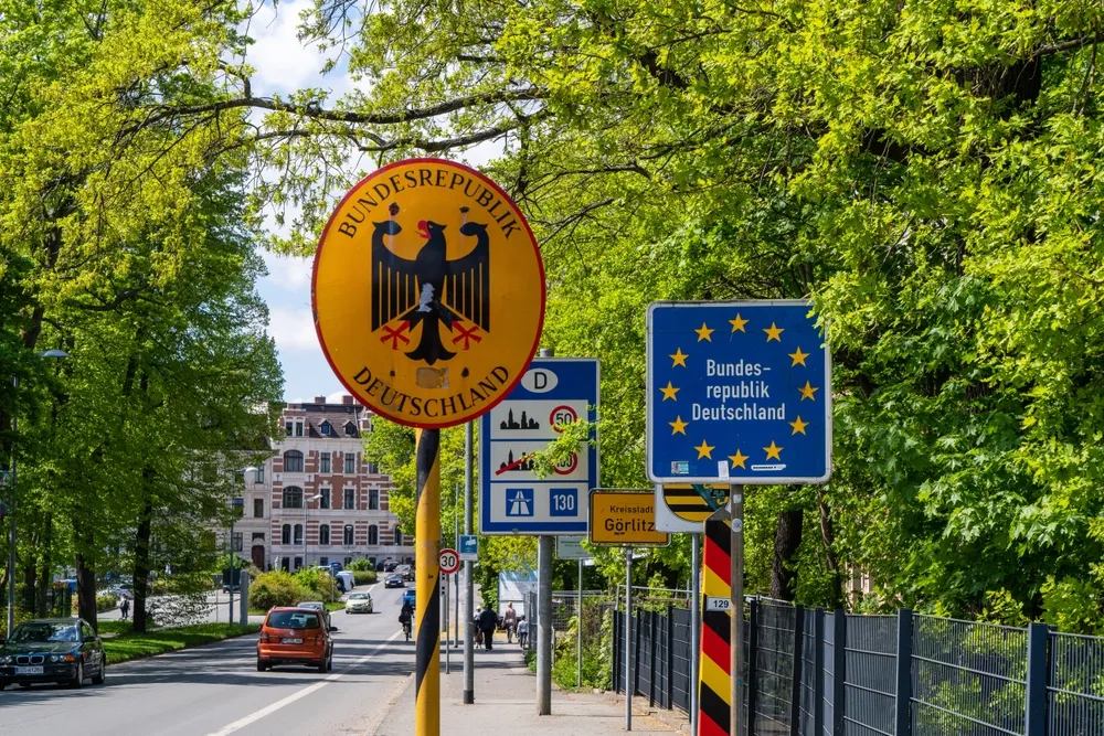 Görlitz, Niemcy. Miasto tuż przy granicy z Polską