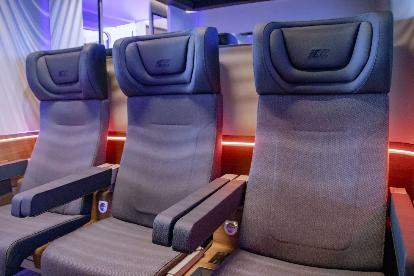 Makieta nowego przedziału PKP Intercity. Wnętrze