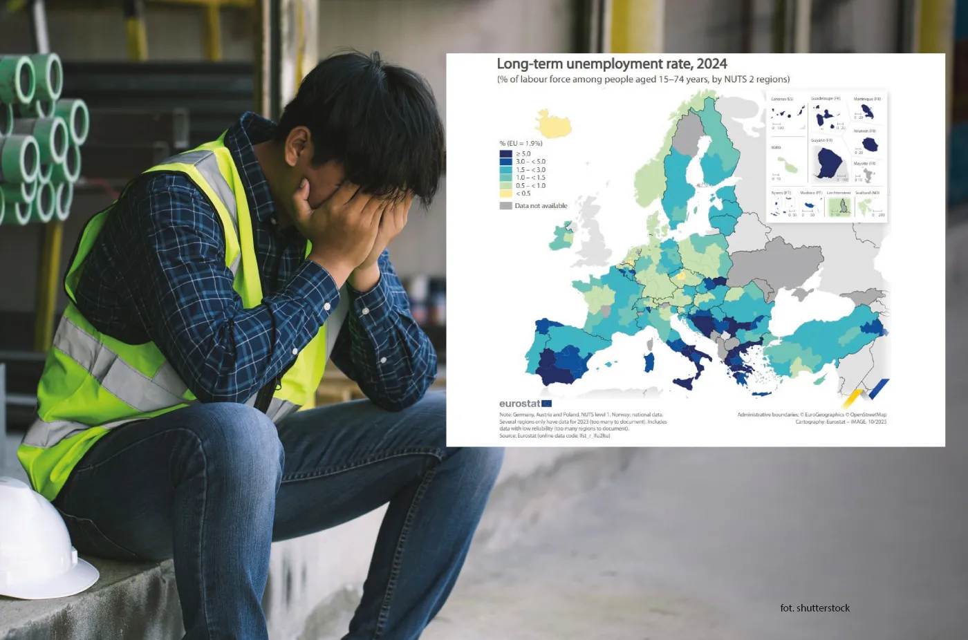 Długotrwałe bezrobocie w UE. Te regiony mają wielki problem. Jak wypadła Polska? [MAPA]