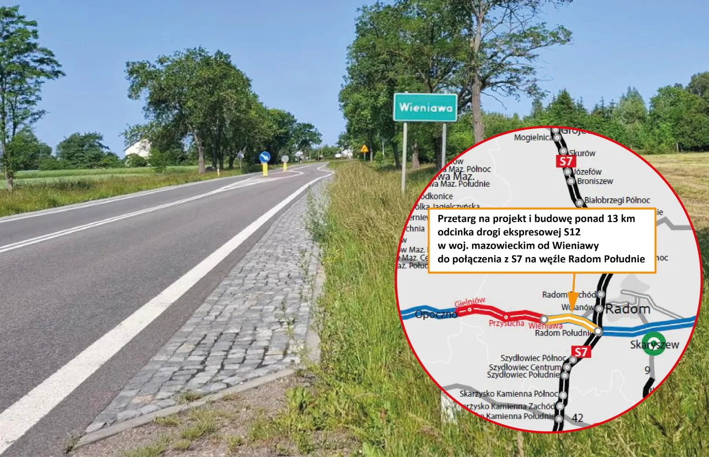 Budowa S12 na Mazowszu. GDDKiA ogłasza przetarg na kolejny odcinek trasy [MAPA]