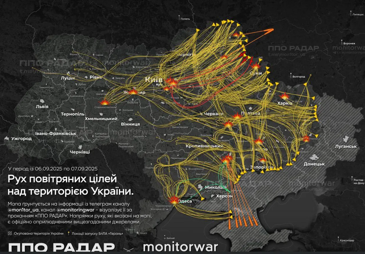 Noc tysiąca dronów! Największy nalot na Ukrainę od początku konfliktu