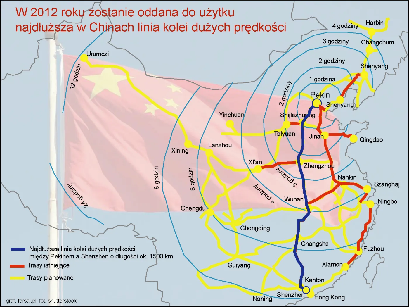 Chiny: Najdłuższa linia kolei dużych prędkości jeszcze w tym roku