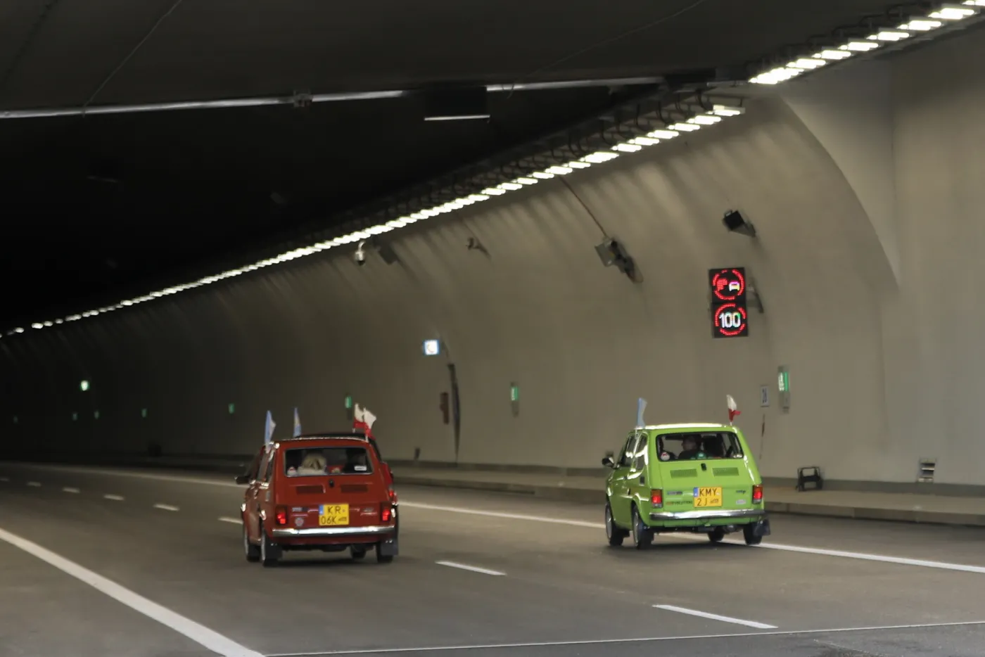 otwarcie tunelu, tunel drogowy w ciągu Zakopianki