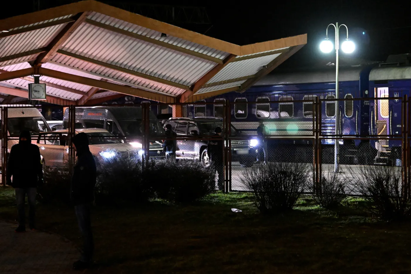 Ukraiński pociąg, którym z Kijowa przybył Joe Biden