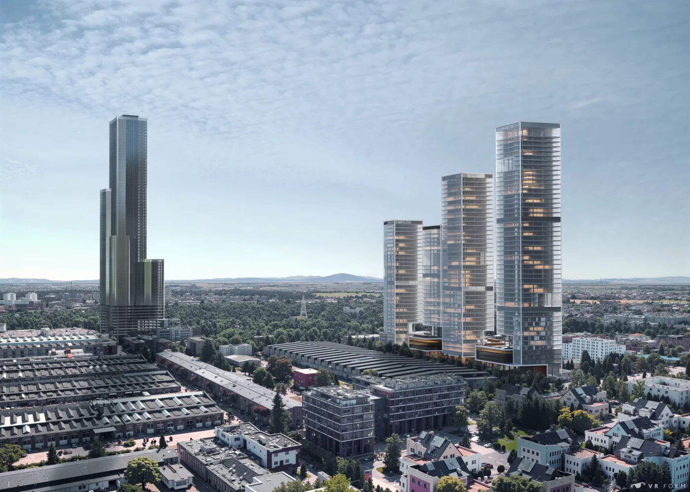 Wizualizacja potencjalnego wieżowca we Wrocławiu