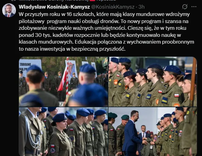 Zapowiedż nowego przedmiotu w klasach mundurowych