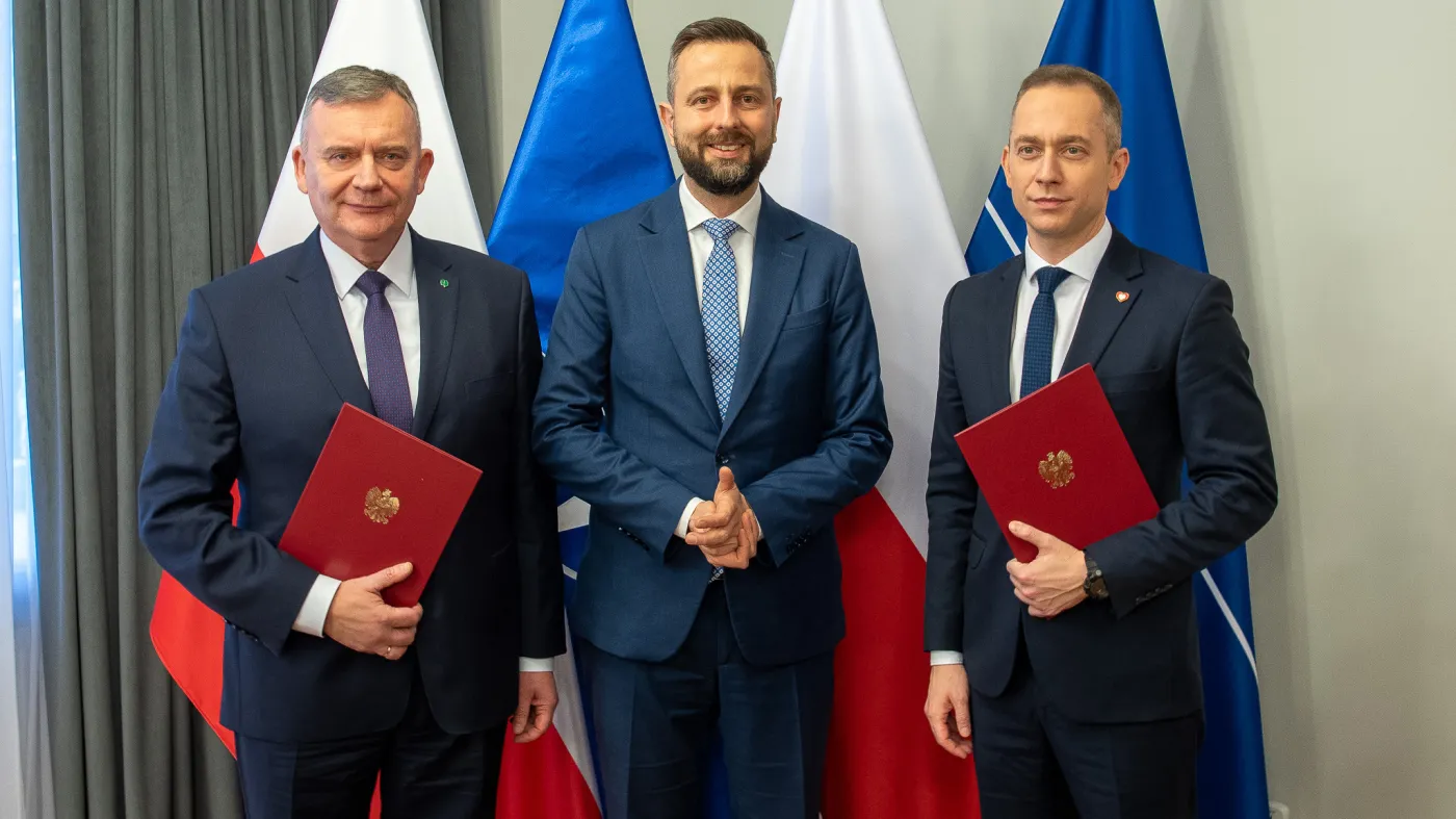 Paweł Bejda, Władysław Kosiniak-Kamysz i Cezary Tomczyk 