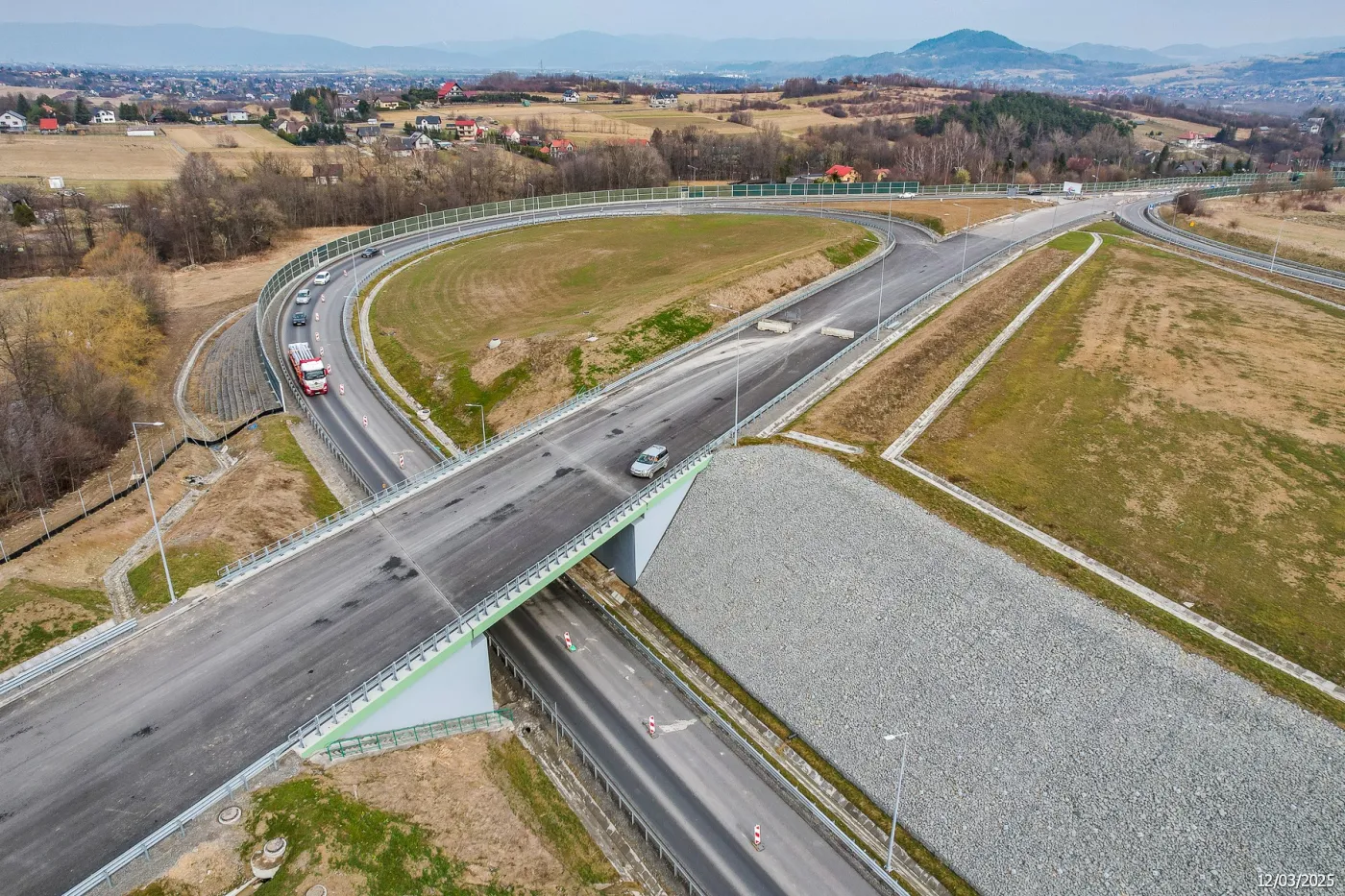 obejścia Węgierskiej Górki - budowa S1 - węzeł Przybędza