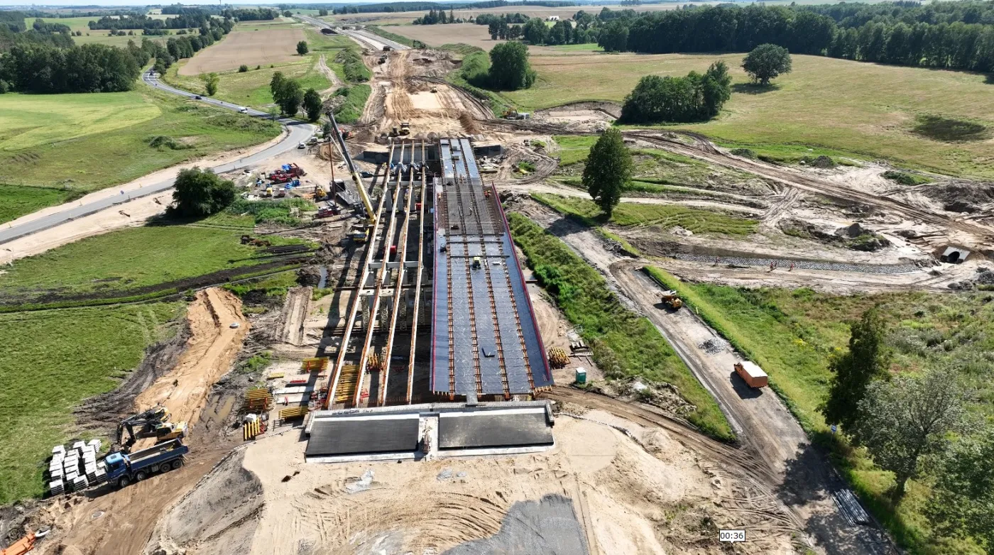 Najdłuższy obiekt mostowy na S11 Bobolice-Szczecinek