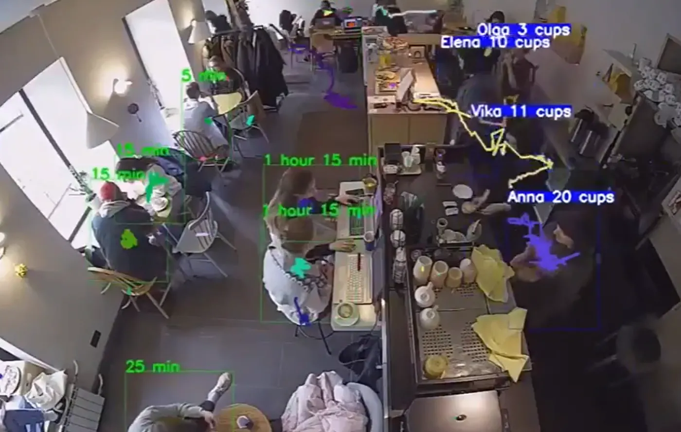 AI liczy nawet odległosc pokonywaną przez pracowników