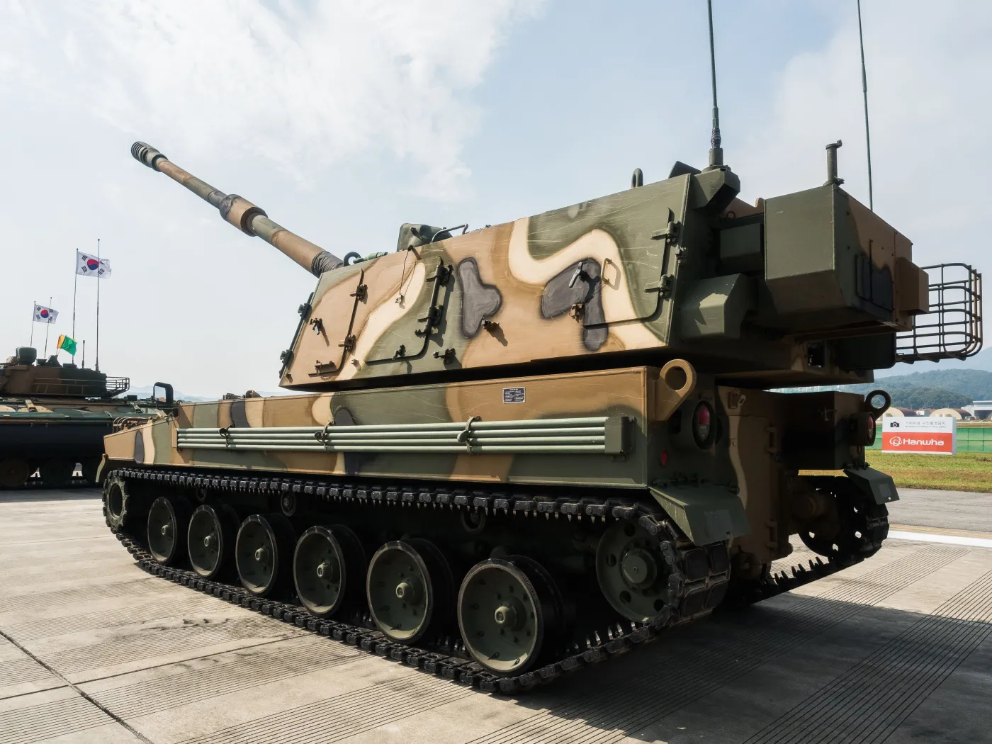 Południowo koreańska, samobieżna armatohaubic K9A1, 155 mm