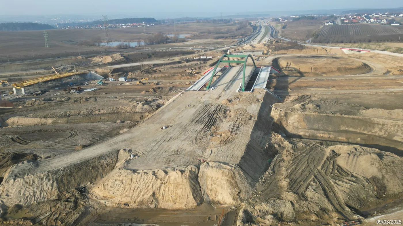 OMT Węzeł Gdańsk Południe - stan budowy na marzec 2025 r.