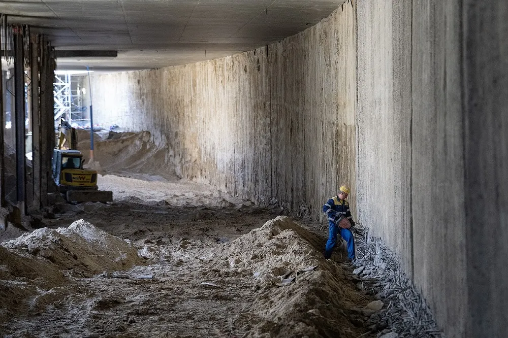 Budowa linii M2 maj-2025; fot. Metro Warszawskie M. Czerski