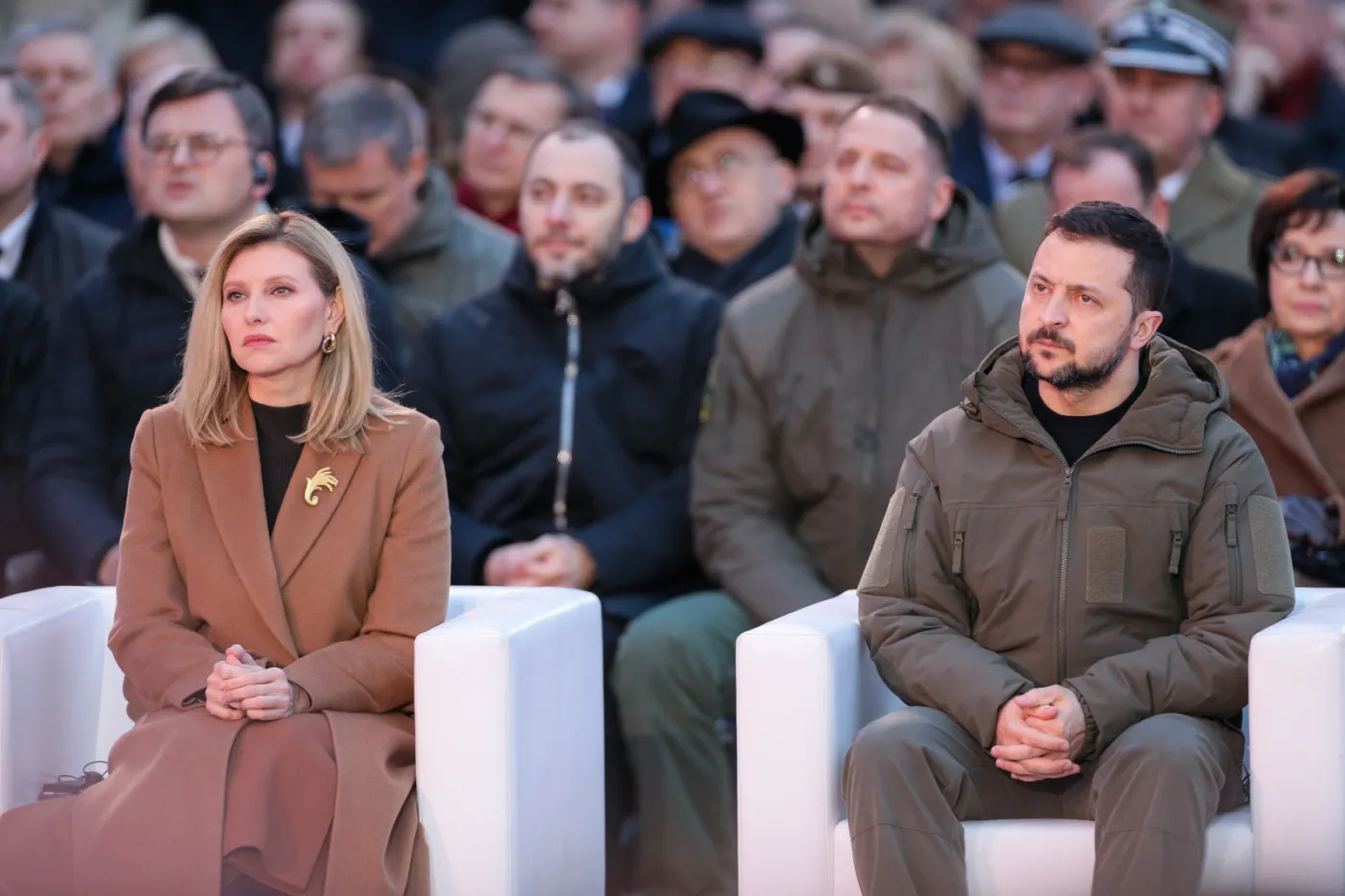 Wołodymyr Zełenski, Ołena Zełenska, Elżbieta Witek