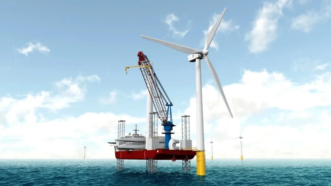 Wizualizacja morskiej farmy wiatrowej Baltica 2. Źródło PGE