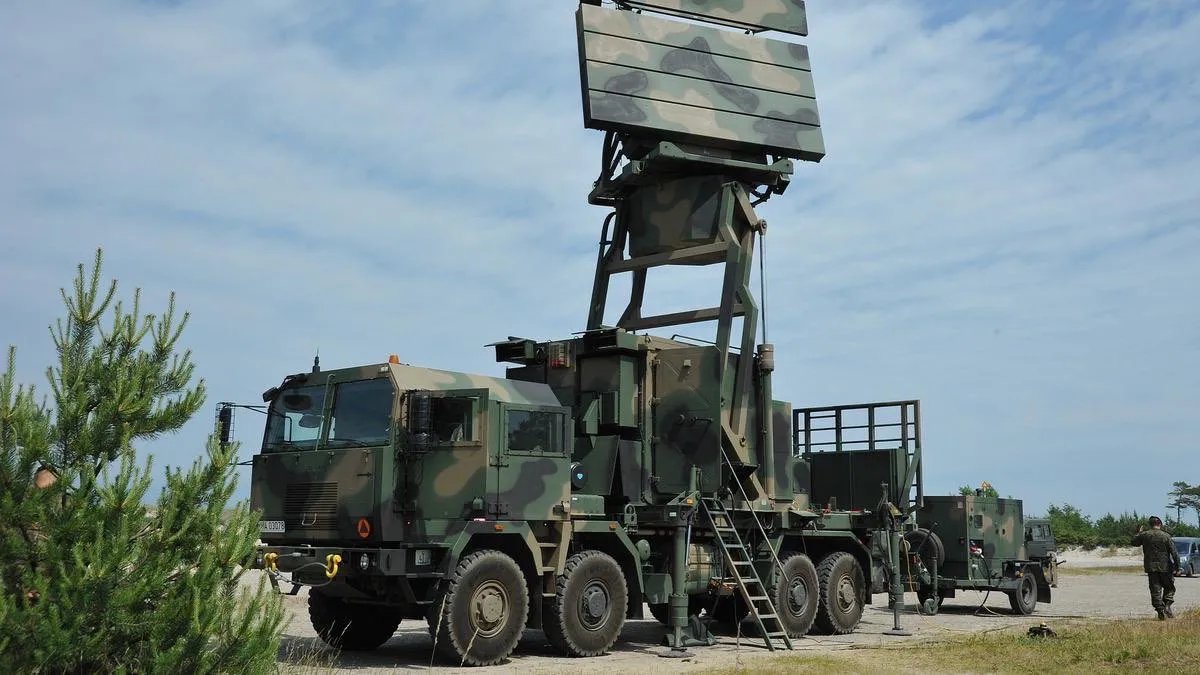 Mobilna trójwspółrzędna stacja radiolokacyjna TRS-15C Odra.